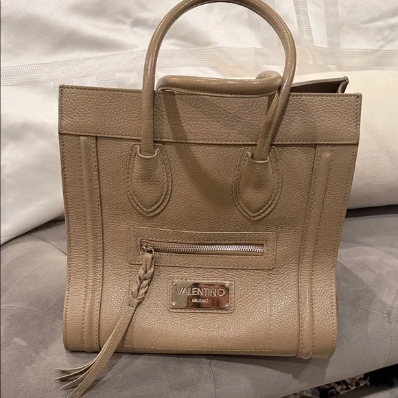 Valentino Tan Leather suede Tote - Picture 3 of 17